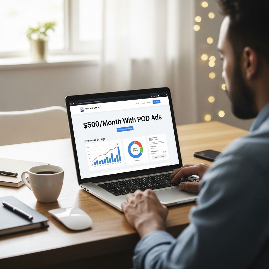How to Make $500/Month with POD Ads make 500 month pod ads
