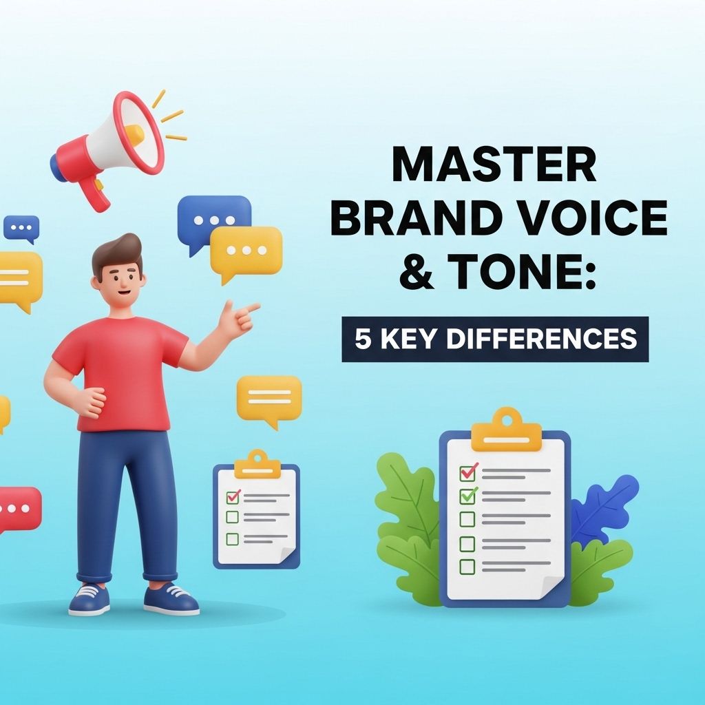 Mastering Brand Voice and Tone: 5 Key Differences master brand voice tone 1