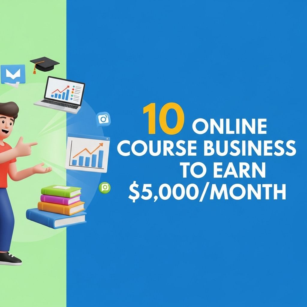 10 Profitable Online Course Ideas to Earn $5000/Month online course business ideas
