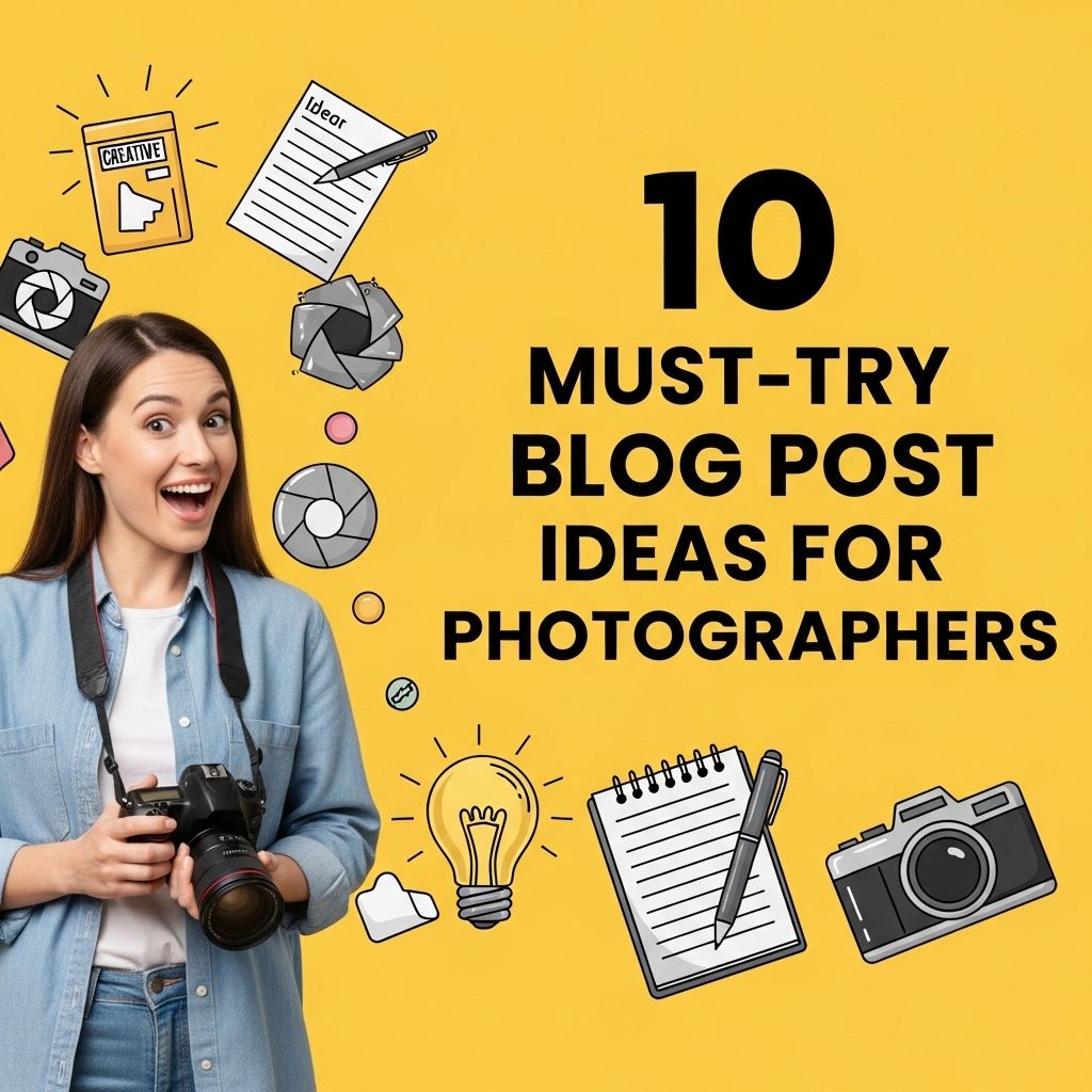 10 Must-Try Blog Post Ideas for Photographers photography blog ideas