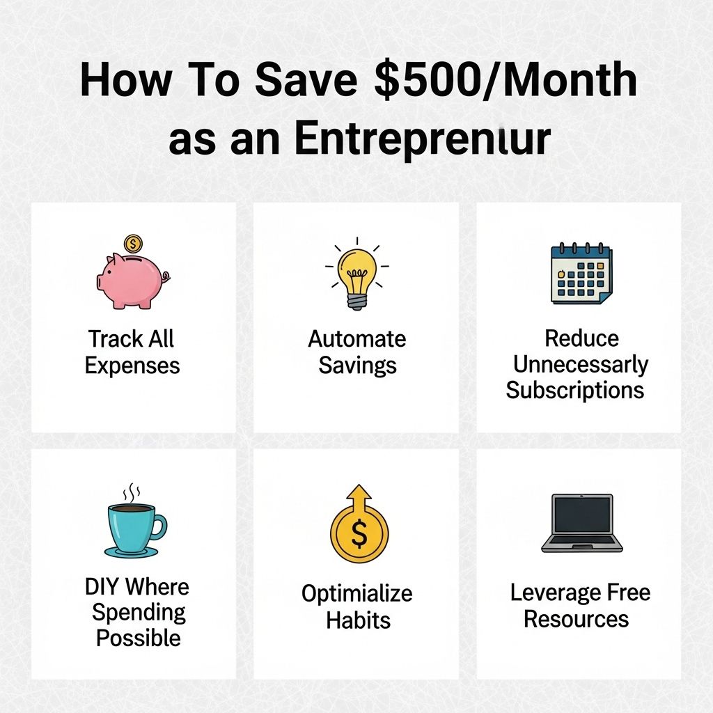 Save $500 Monthly as an Entrepreneur save 500 month entrepreneur