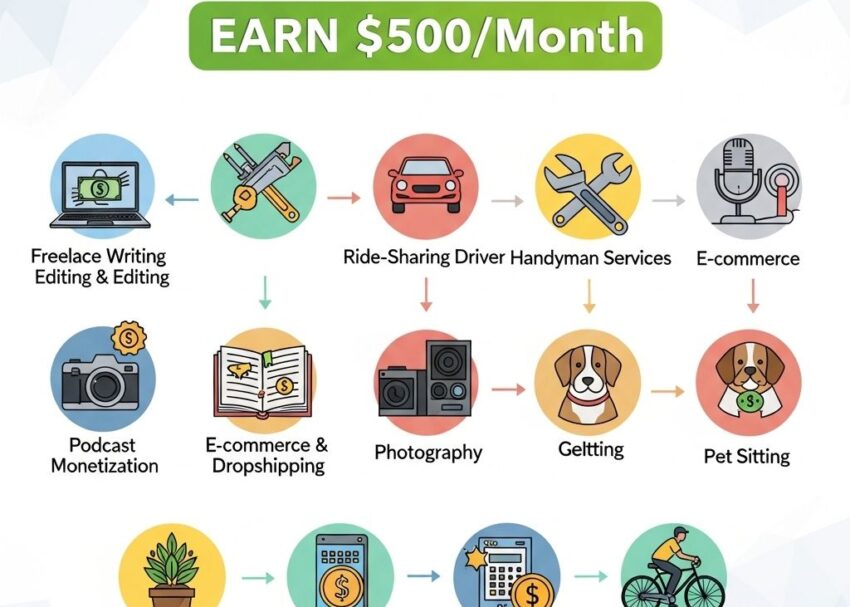 side income ideas 500 month
