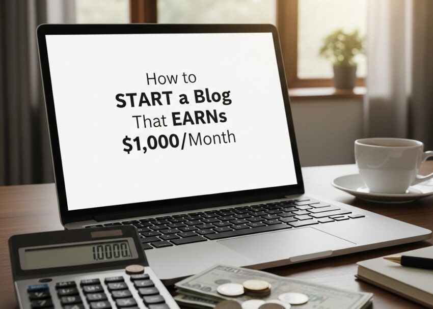 Start a Blog That Earns $1,000/Month start blog earn 1000