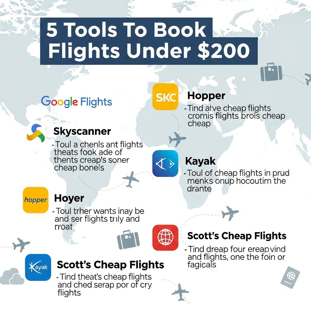 5 Essential Tools to Book Flights Under $200 tools to book flights under 200