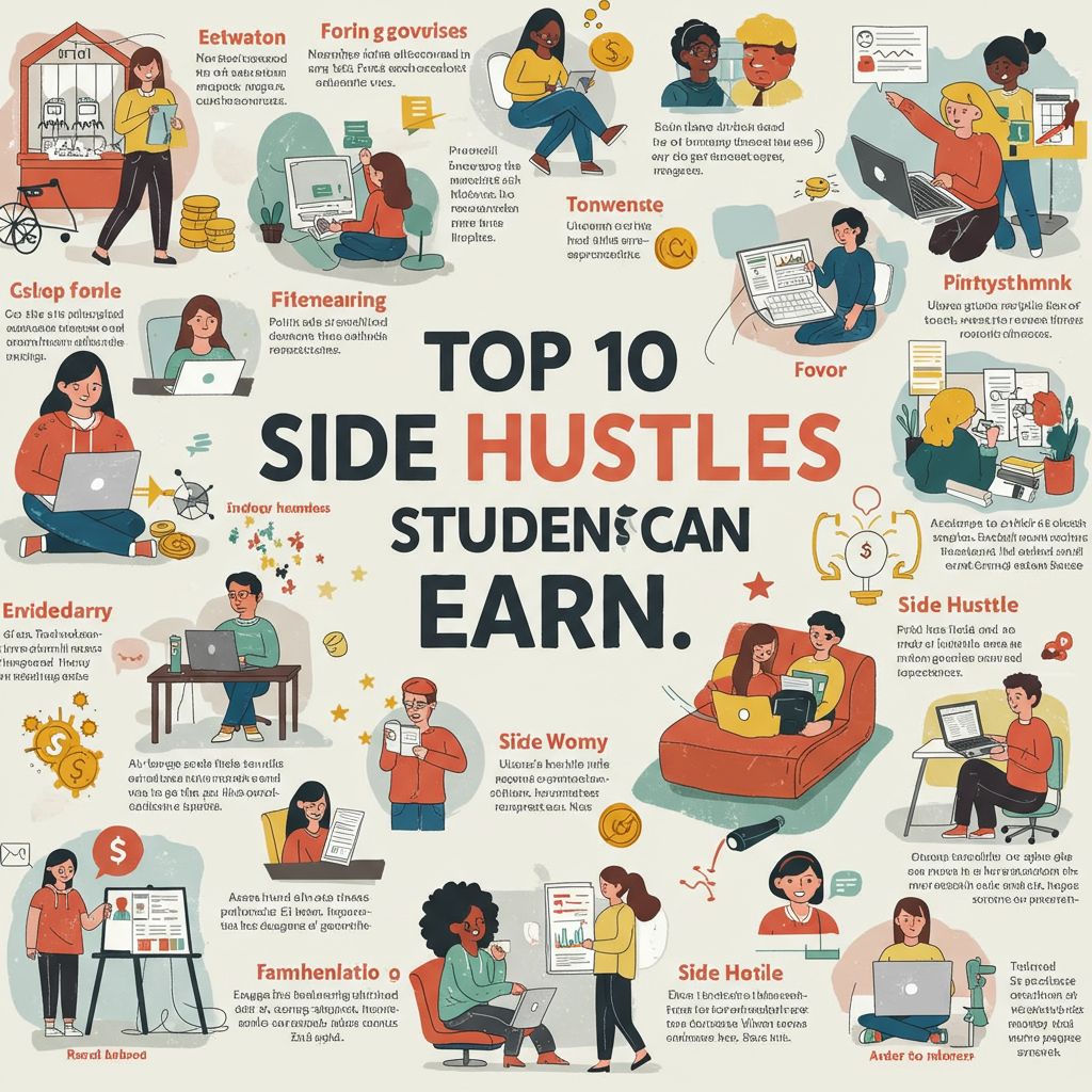 Top 10 Side Hustles for Students to Earn Extra Cash top 10 side hustles students