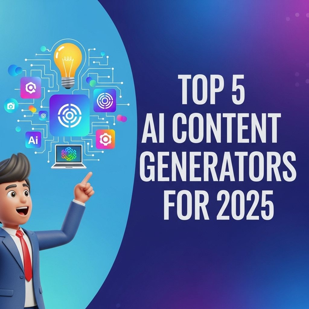 top 5 ai content generators 2025