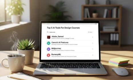 top 5 ai tools design courses