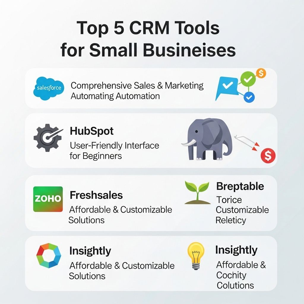 top 5 crm tools small businesses