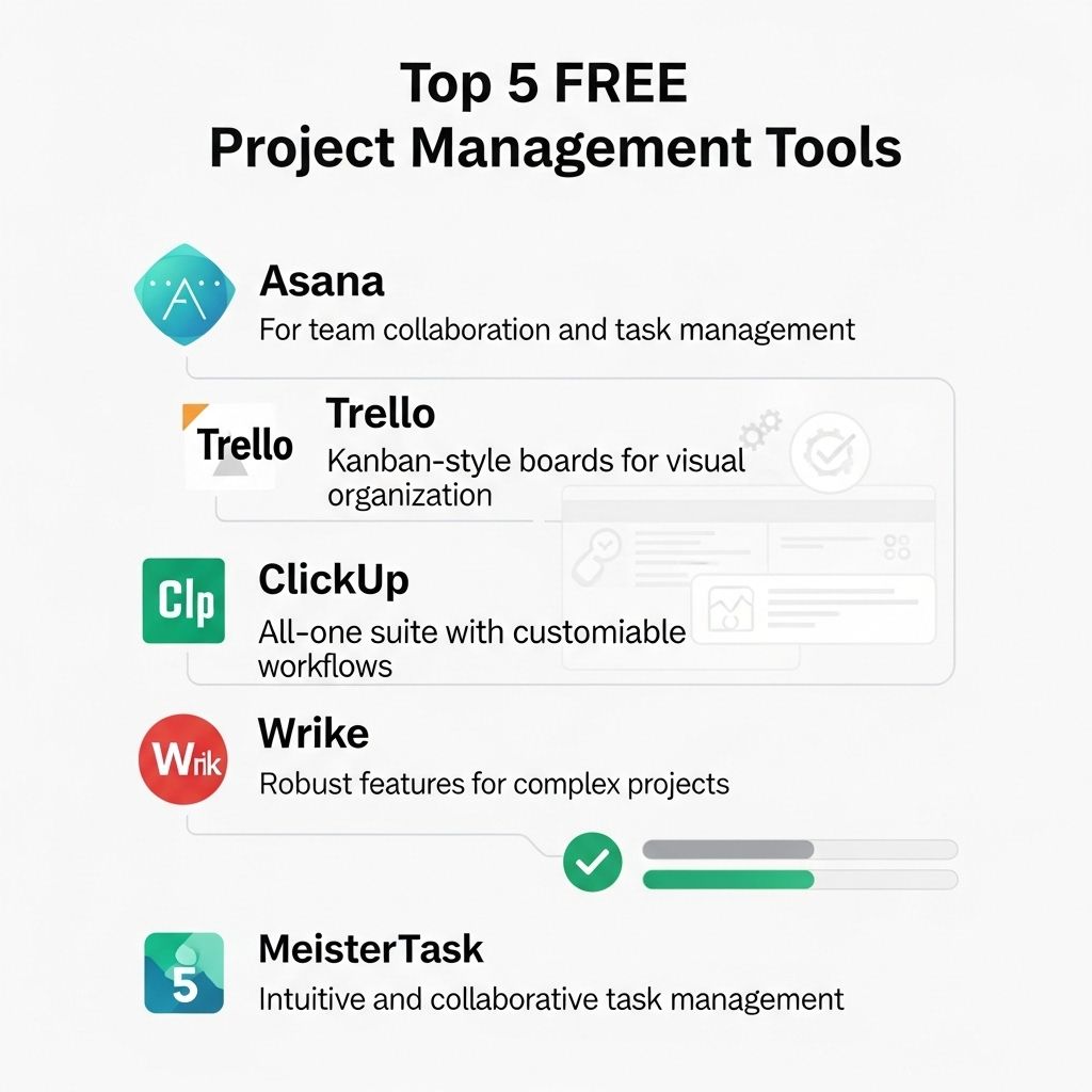 top 5 free project management tools