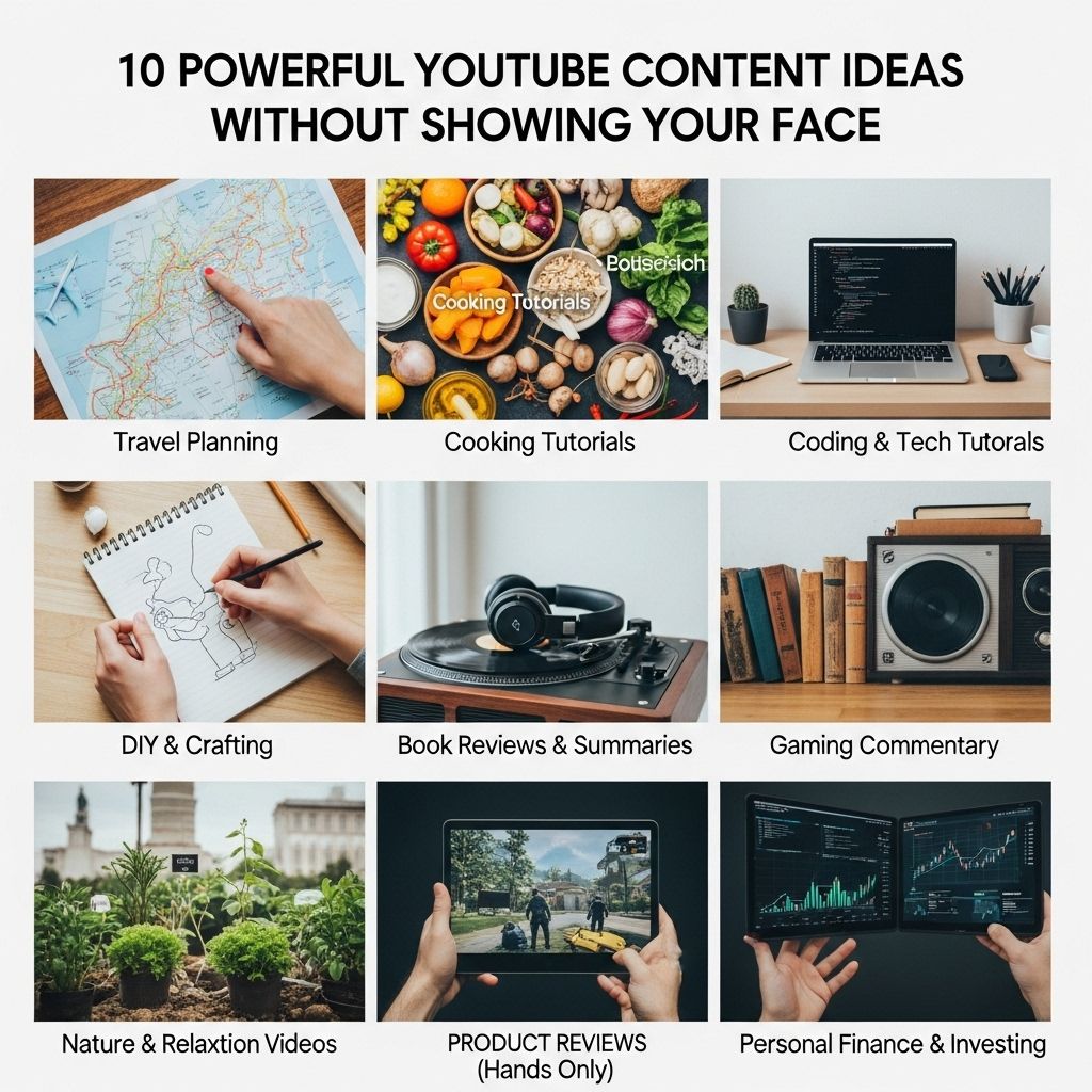 10 Powerful YouTube Content Ideas Without Showing Your Face youtube content ideas no face