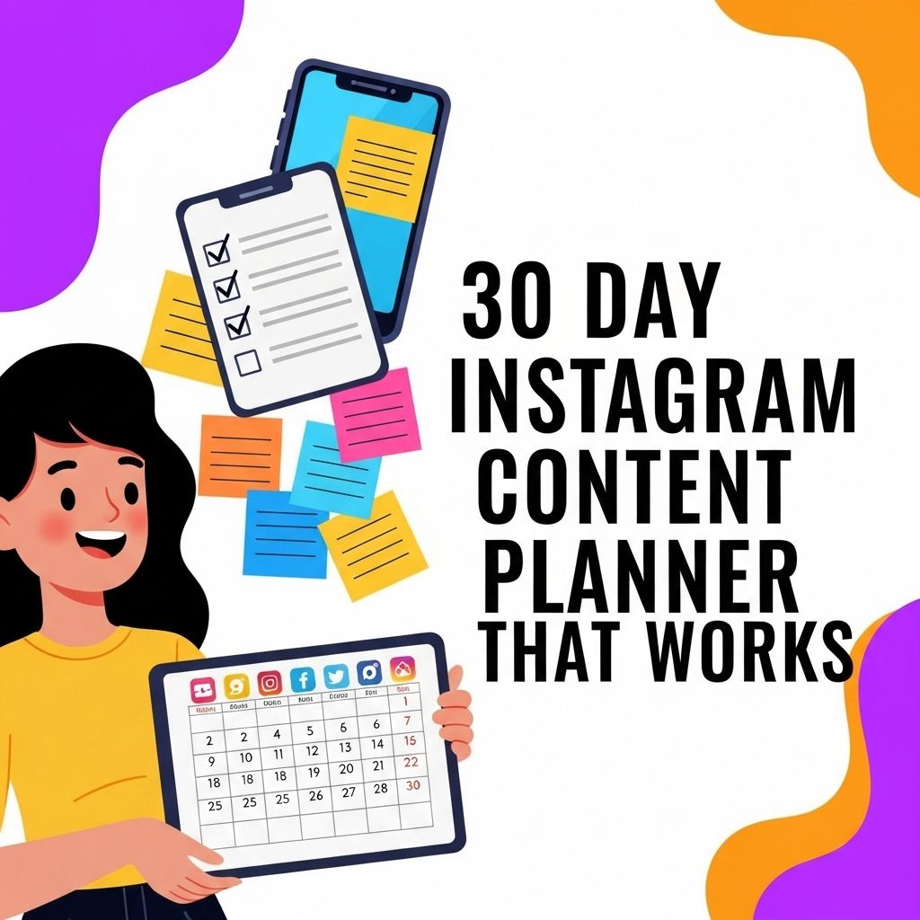 30 day instagram content planner