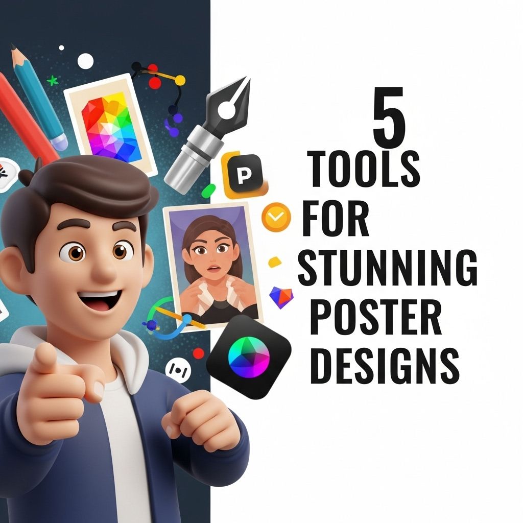 5 essential tools poster designs