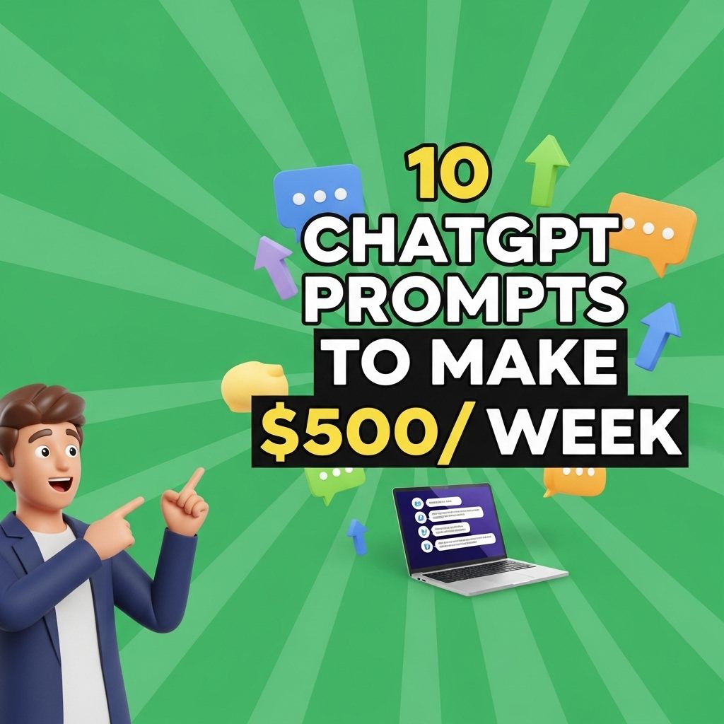 10 ChatGPT Prompts to Earn $500 Weekly chatgpt prompts earn 500