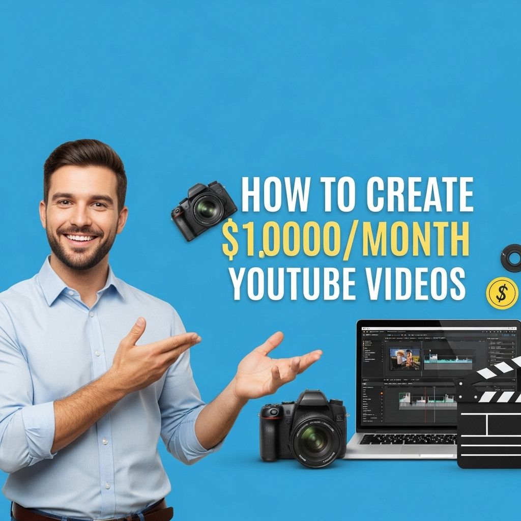 create 1000 month youtube videos