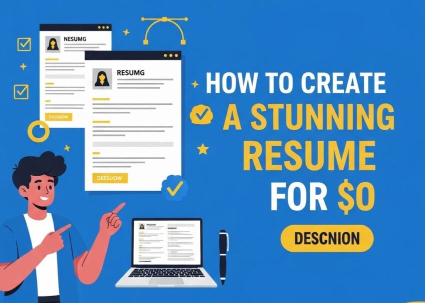 Create a Stunning Resume for Free create stunning resume free
