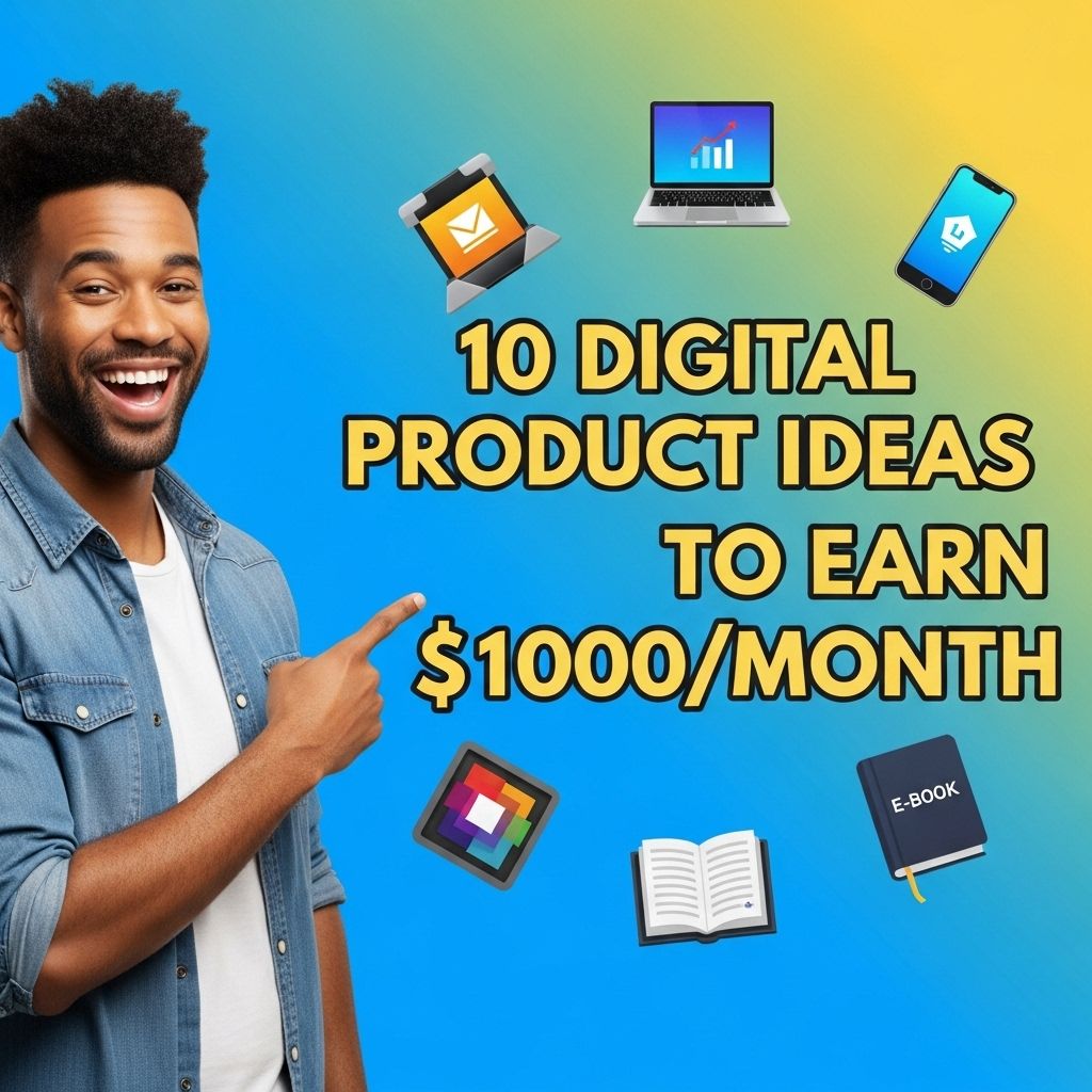 10 Digital Product Ideas to Earn $1,000/Month digital products to earn