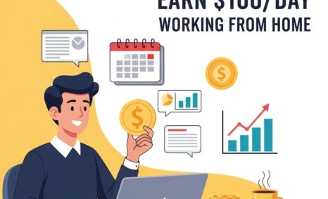 earn 100 day working home