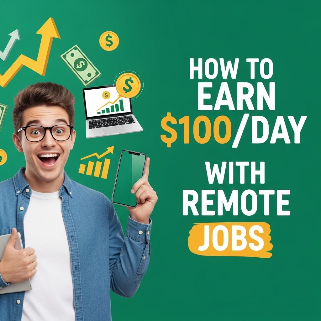 earn 100 dollars remote jobs