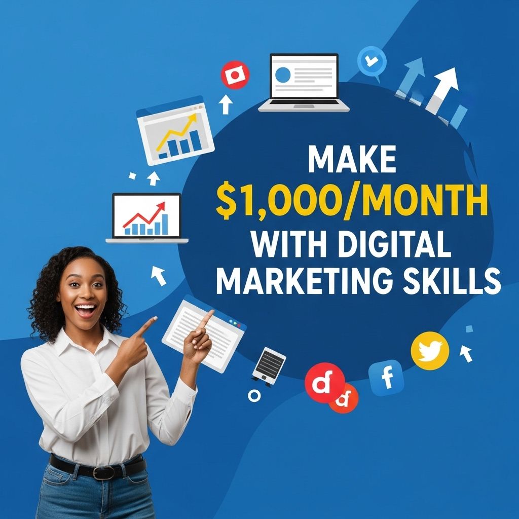 Earn $1,000/Month with Digital Marketing Skills earn 1000 month digital marketing 1