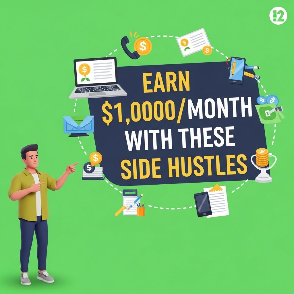 Earn $1,000 a Month with These Top Side Hustles earn 1000 month side hustles 2
