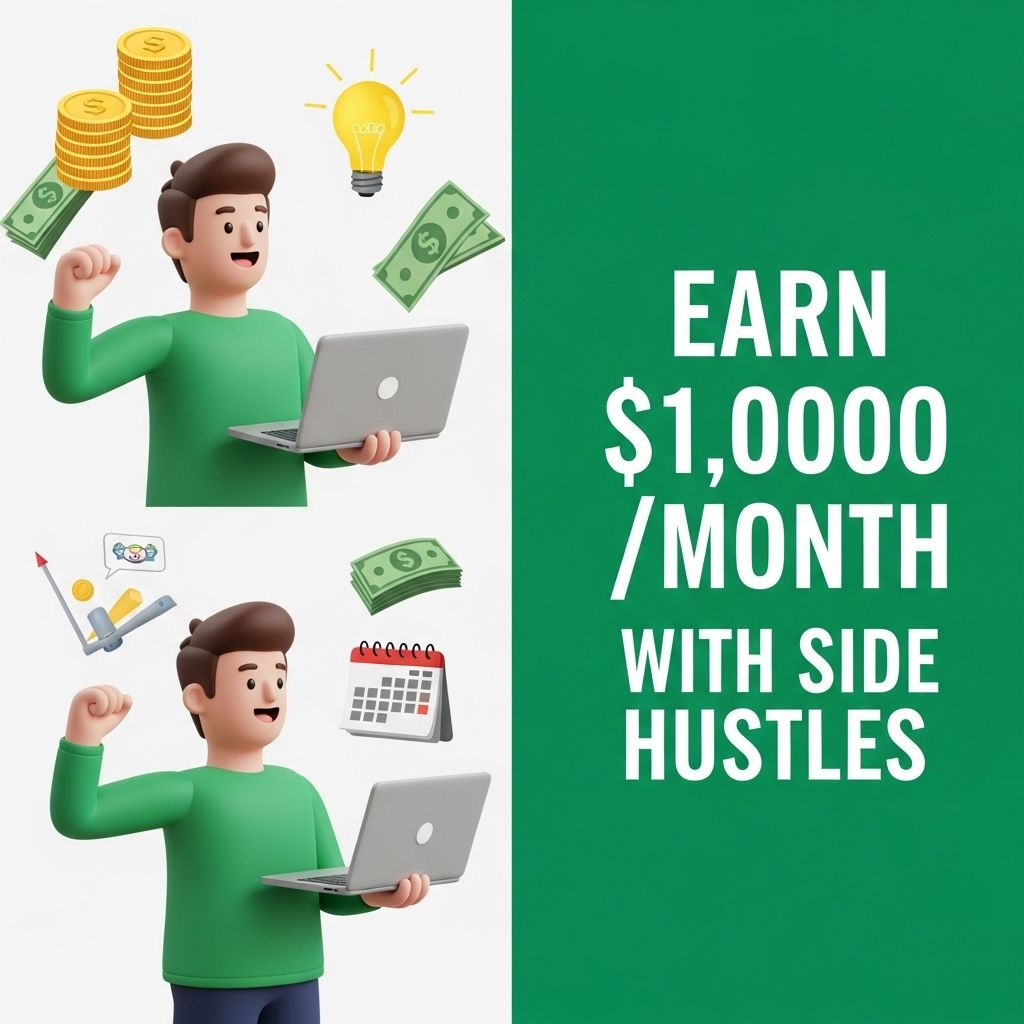 earn 1000 month side hustles