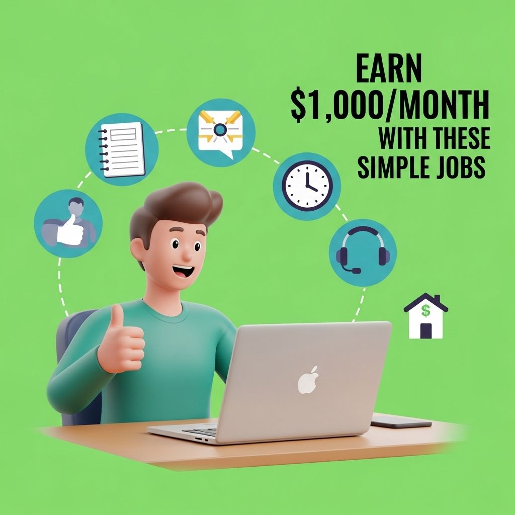 earn 1000 month simple jobs