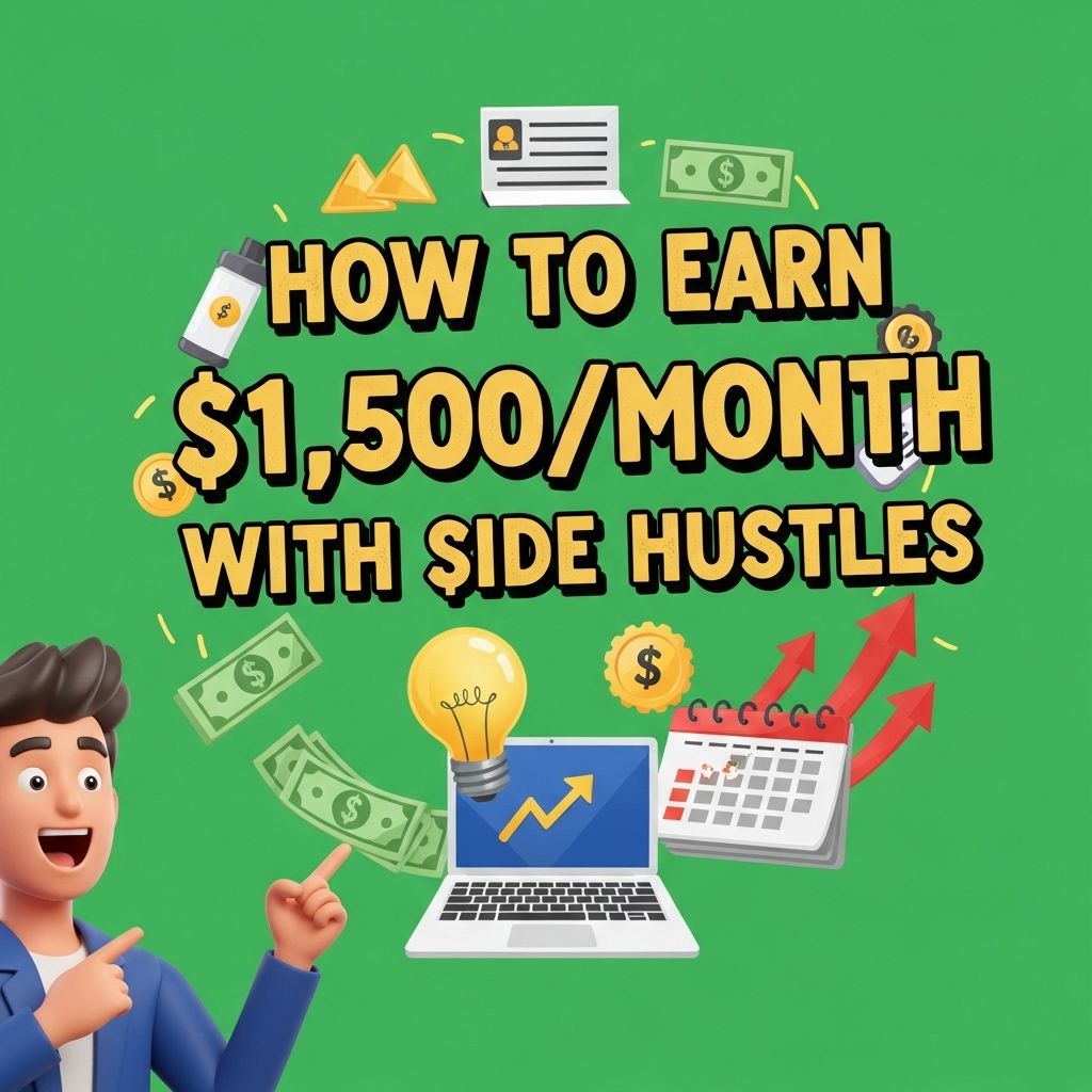 Earn $1,500/Month with Side Hustles earn 1500 month side hustles