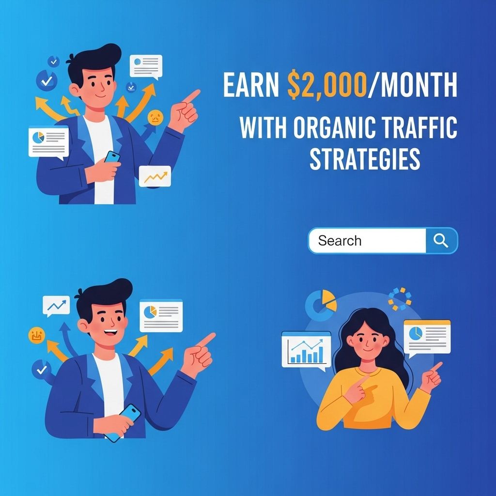 earn 2000 month organic traffic