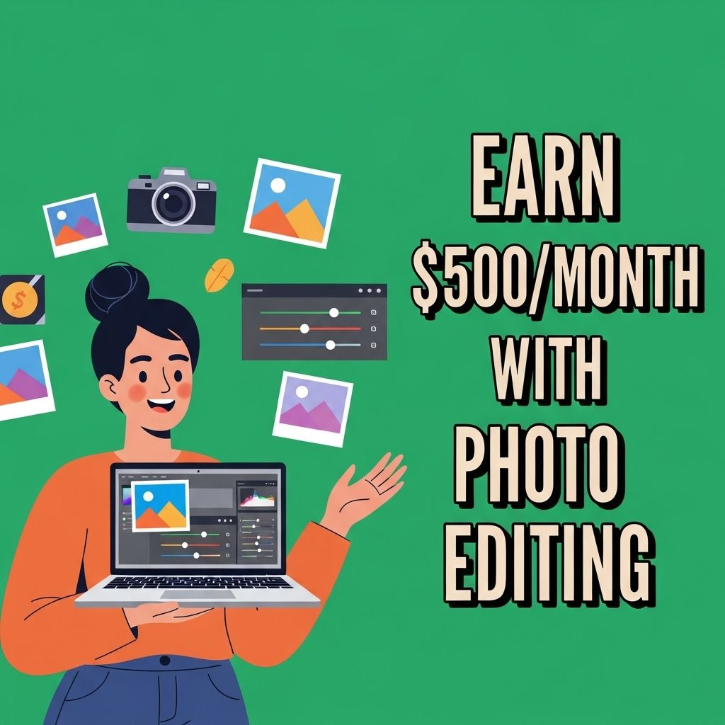 earn 500 month photo editing