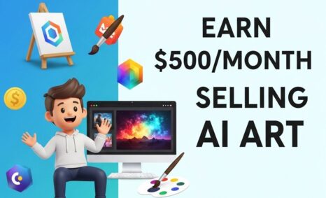 earn 500 month selling ai art