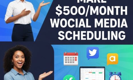 earn 500 month social media scheduling