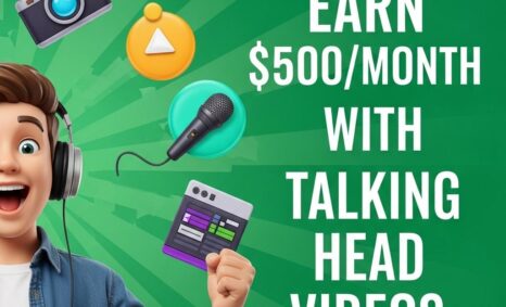 earn 500 month talking head videos