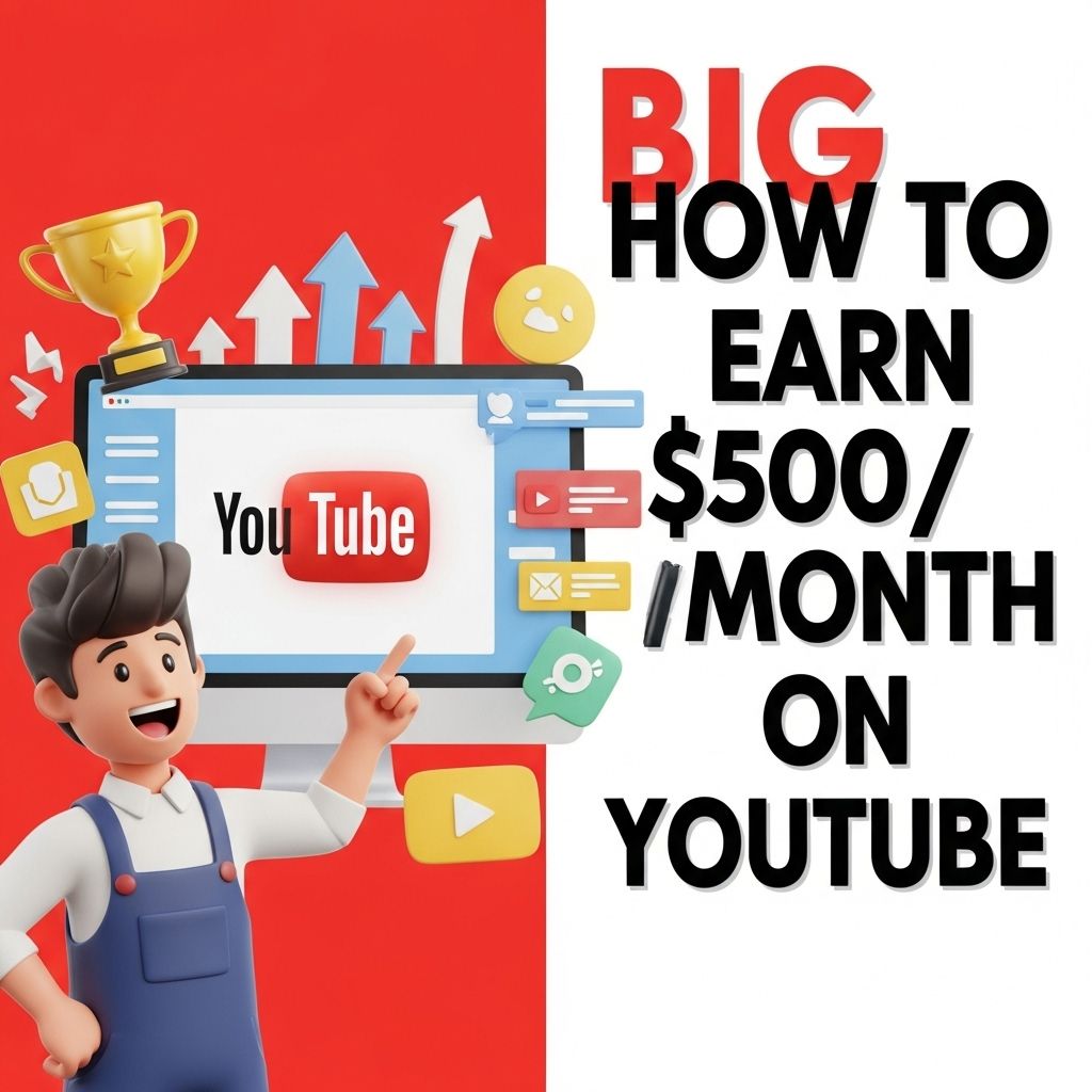 earn 500 month youtube