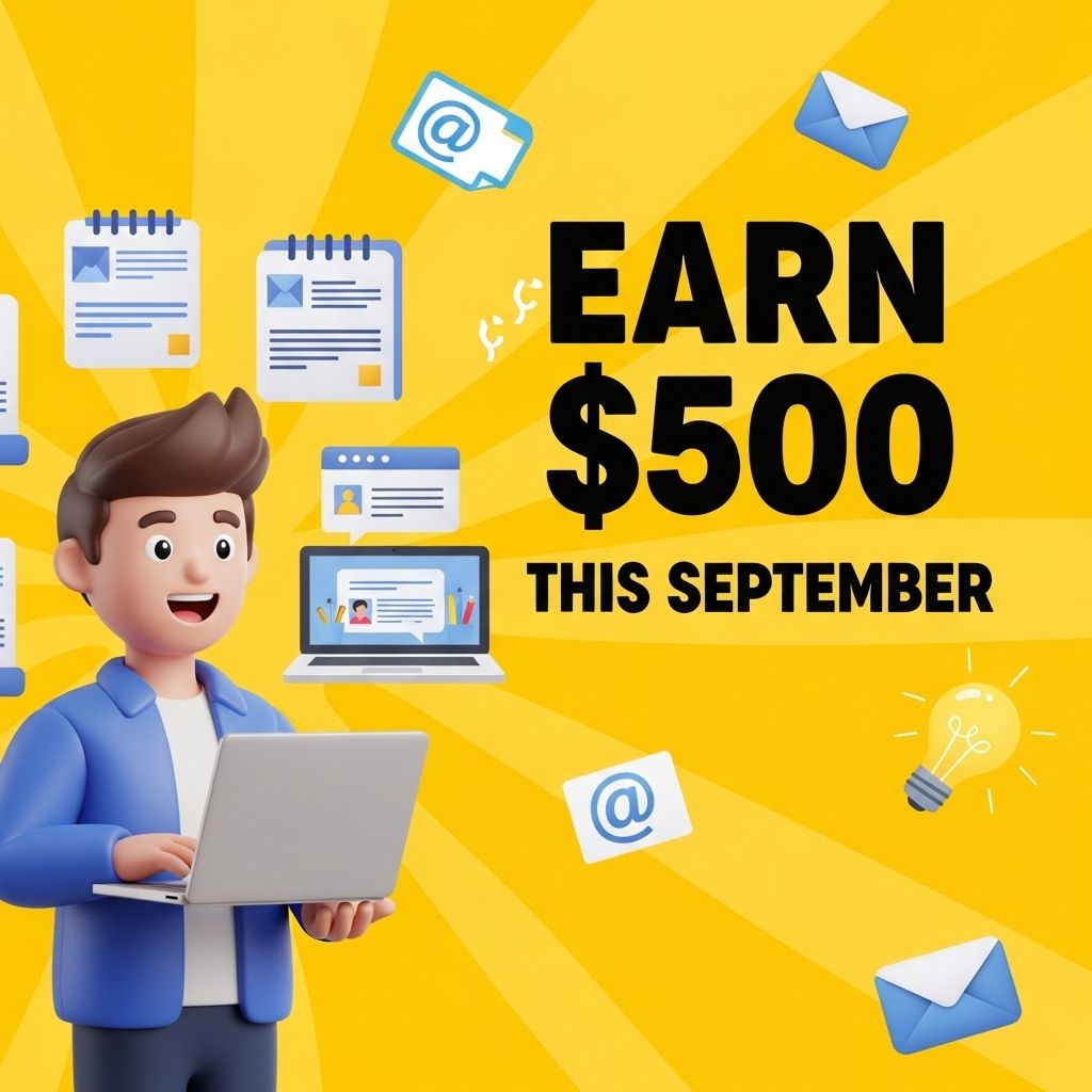 earn 500 september newsletters