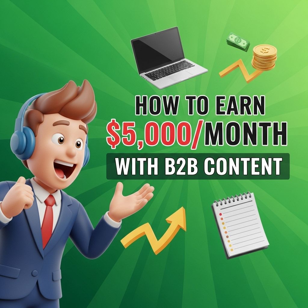 Unlocking $5,000/Month with B2B Content Strategies earn 5000 month b2b content