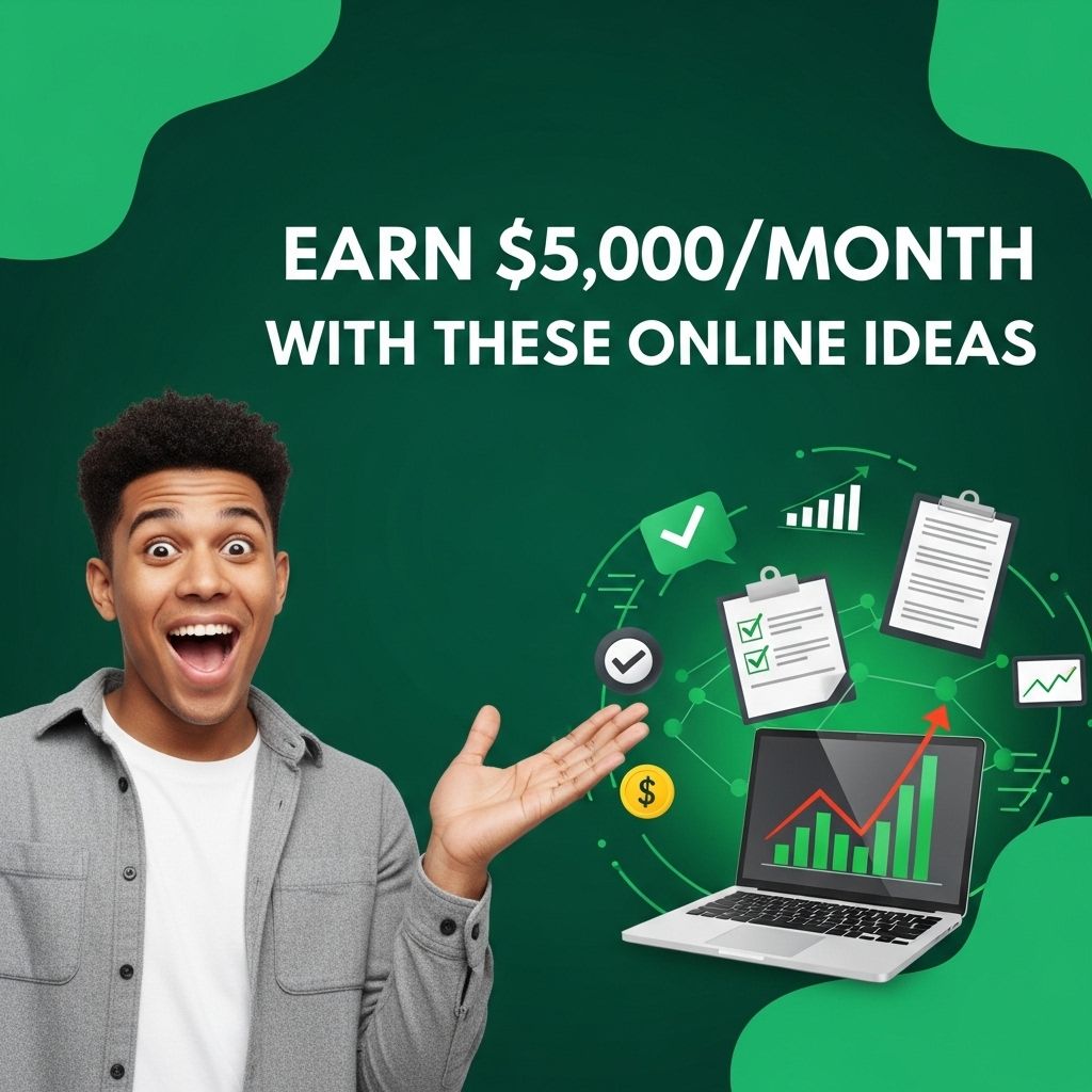 Earn $5,000 a Month with These Online Ideas earn 5000 month online ideas