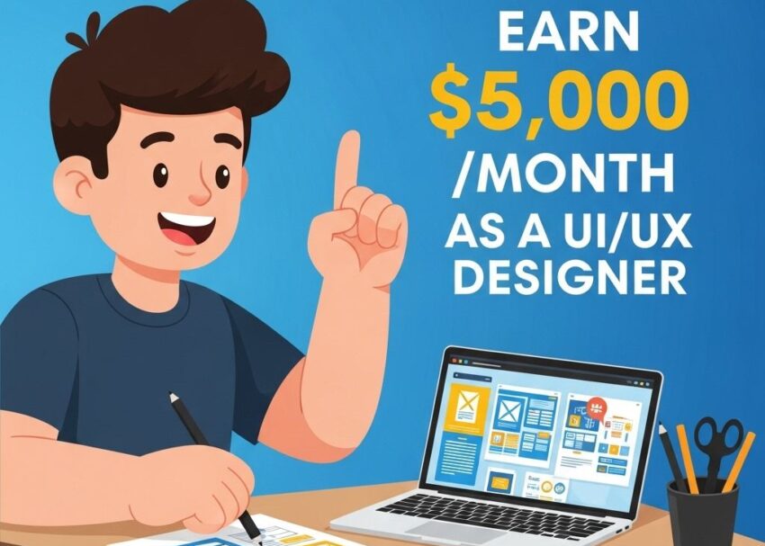earn 5000 month ui ux designer