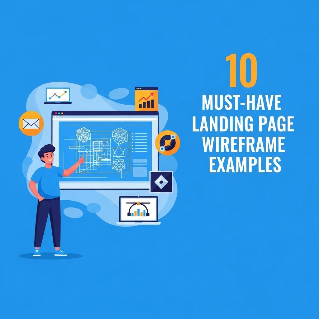 10 Must-Have Landing Page Wireframe Examples landing page wireframe