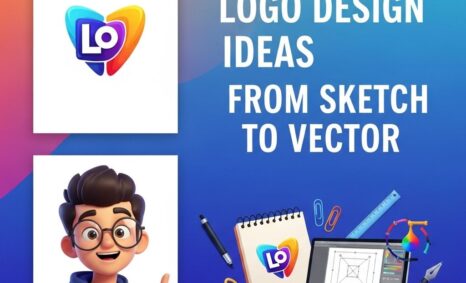 logo design sketch to vector