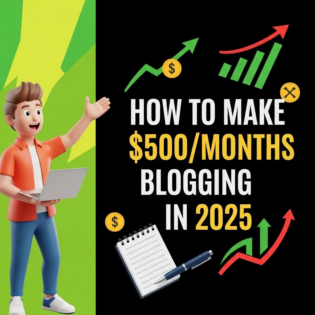 make 500 month blogging