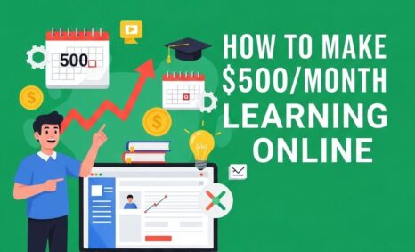 make 500 month learning online
