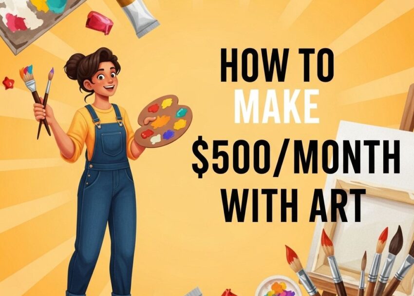 make 500 month with art