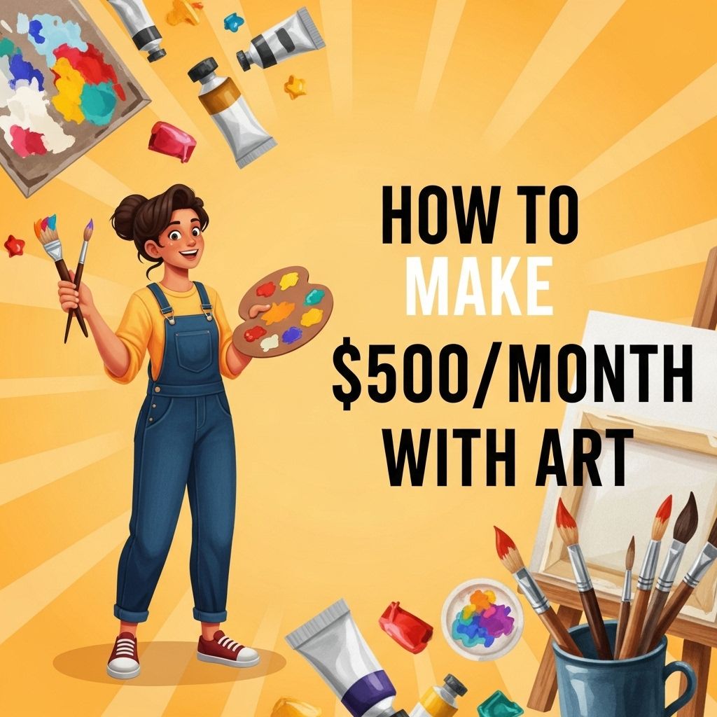 make 500 month with art