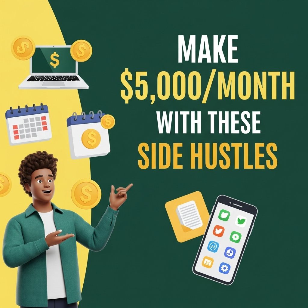 make 5000 month side hustles