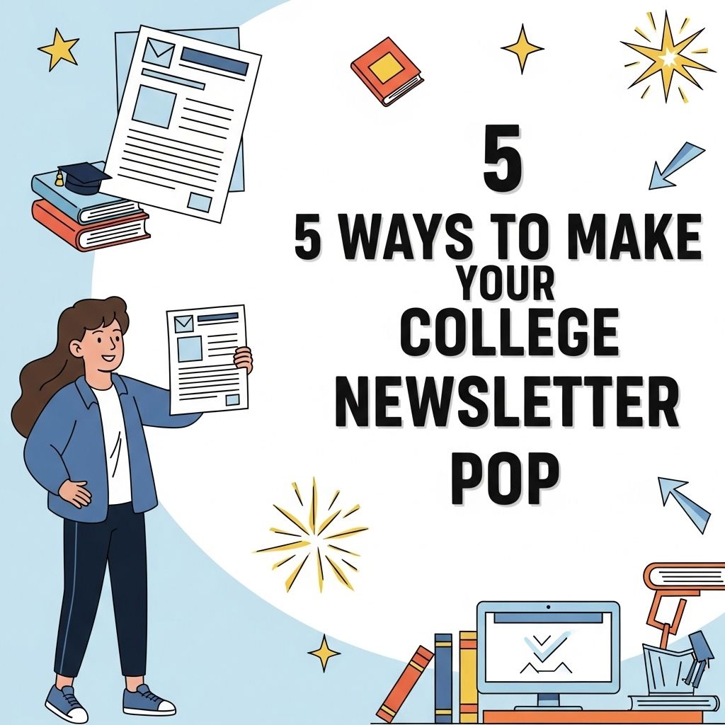 5 Creative Ways to Make Your College Newsletter POP make college newsletter pop
