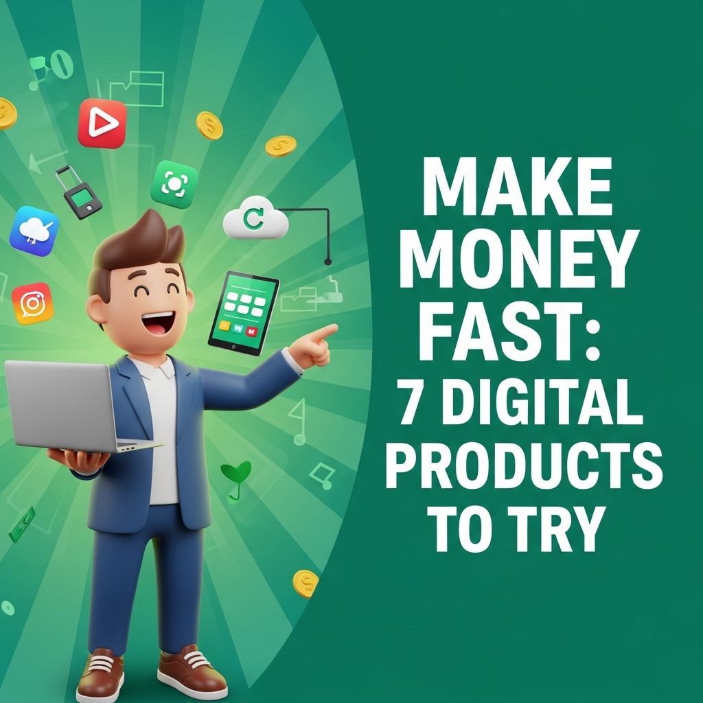 Make Money Fast: 7 Digital Products to Try Today make money fast digital products