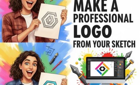 professional logo from sketch