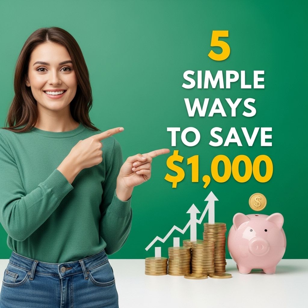 5 Simple Ways to Save $1,000 Fast save 1000 fast 1