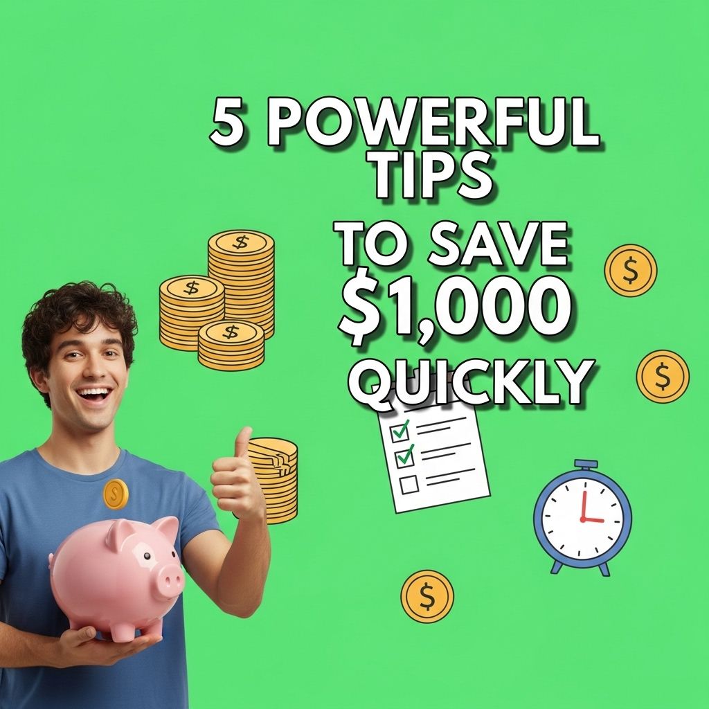 5 Powerful Tips to Save $1,000 Quickly save 1000 quickly tips
