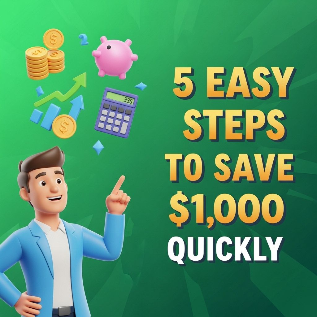 5 Easy Steps to Save $1,000 Quickly save 1000 quickly